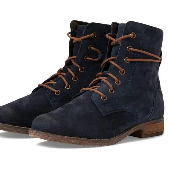 JOSEF SEIBEL Sienna 70 Navy Suede Boots EURO 42 New in Box MSRP $170 - Picture 2 of 16
